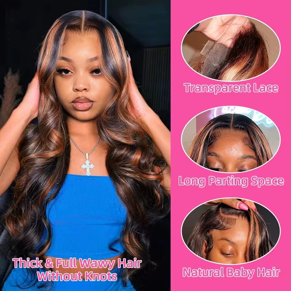 Wig Rambut Asli Highlight Ombr - Eyelash Extension Natural Look ulasan dan harga