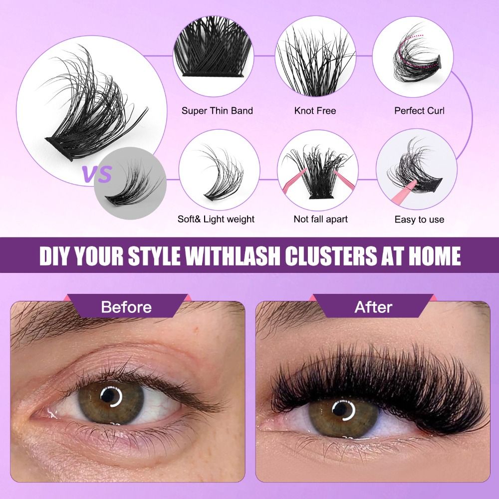 Bulu Mata Palsu dengan Tampila - Eyelash Extension Natural Look ulasan dan harga