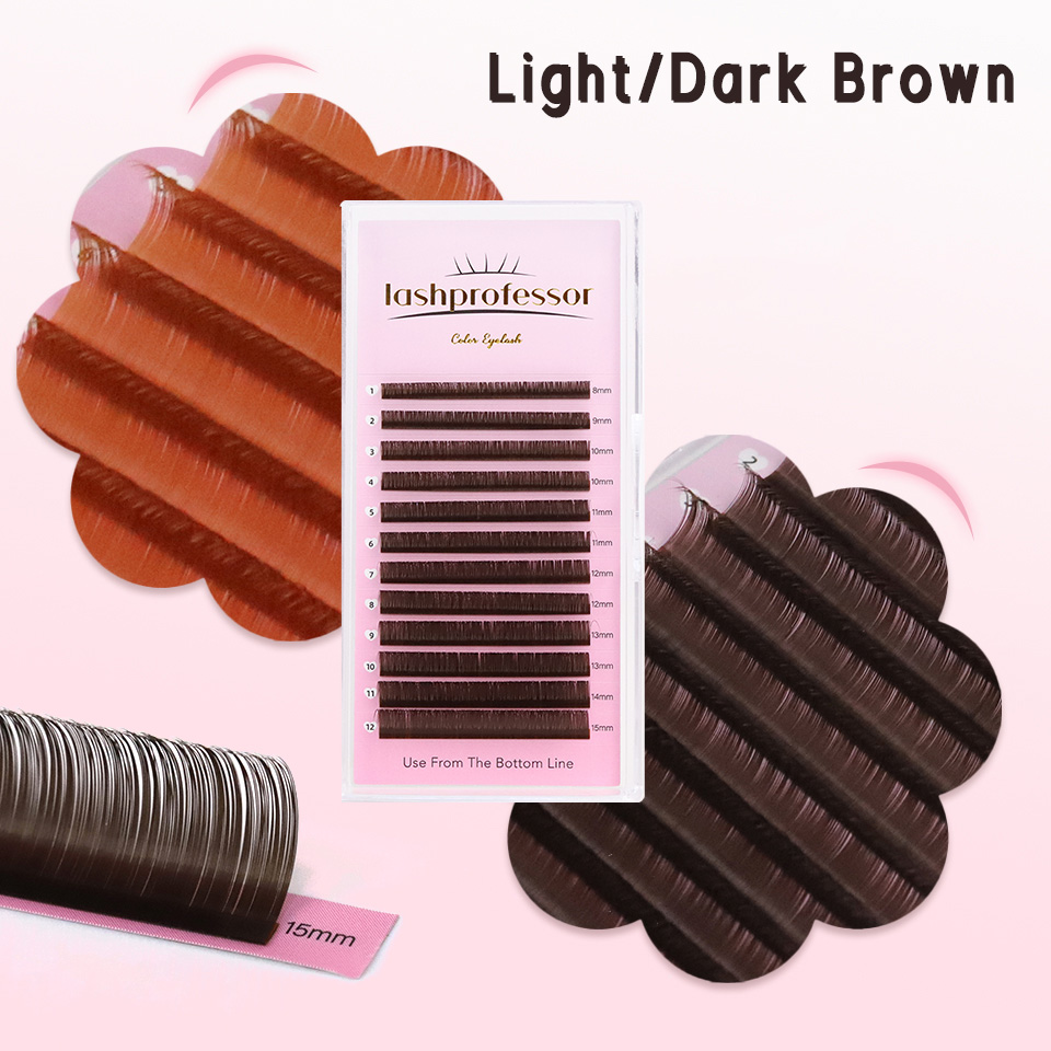 Ekstensi Bulu Mata Coklat Tua  - Eyelash Extension Russian ulasan dan harga
