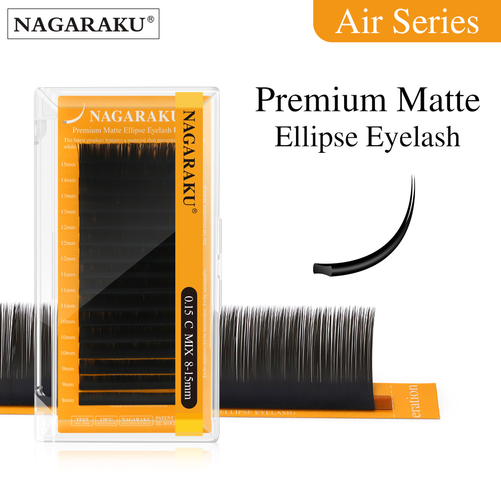NAGARAKU Bulu Mata Elips Matte - Eyelash Extension Human Hair ulasan dan harga
